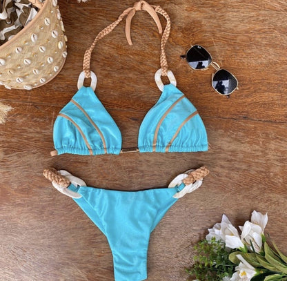 Bikini Set Swimwear Women Sexy Thong Push Up