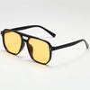 Vintage Square Sunglasses Men Big Frame UV400 Shades Fashion