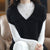 Womens Sweater Vest Polo Collar Oversized Pullover Sleeveless Knit