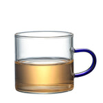 Transparente Glas-Wasser-Tasse, Tee-Milch-Kaffeetasse, Bier-Saft-Getränke-Tasse