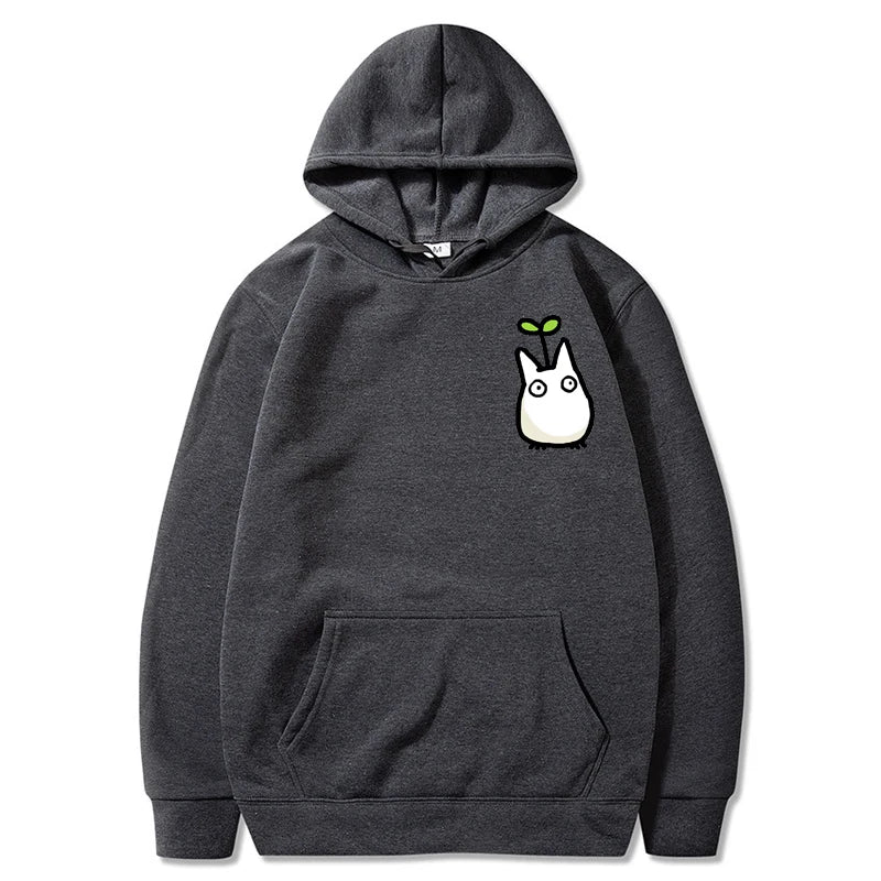 Harajuku Long Sleeve Totoro Graphic Hoodie