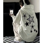 Harajuku Y2k Stars Sweatshirt Oversized E-girl Aesthetic For