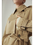 Women jacket Causal Full Sleeve Belt Trench