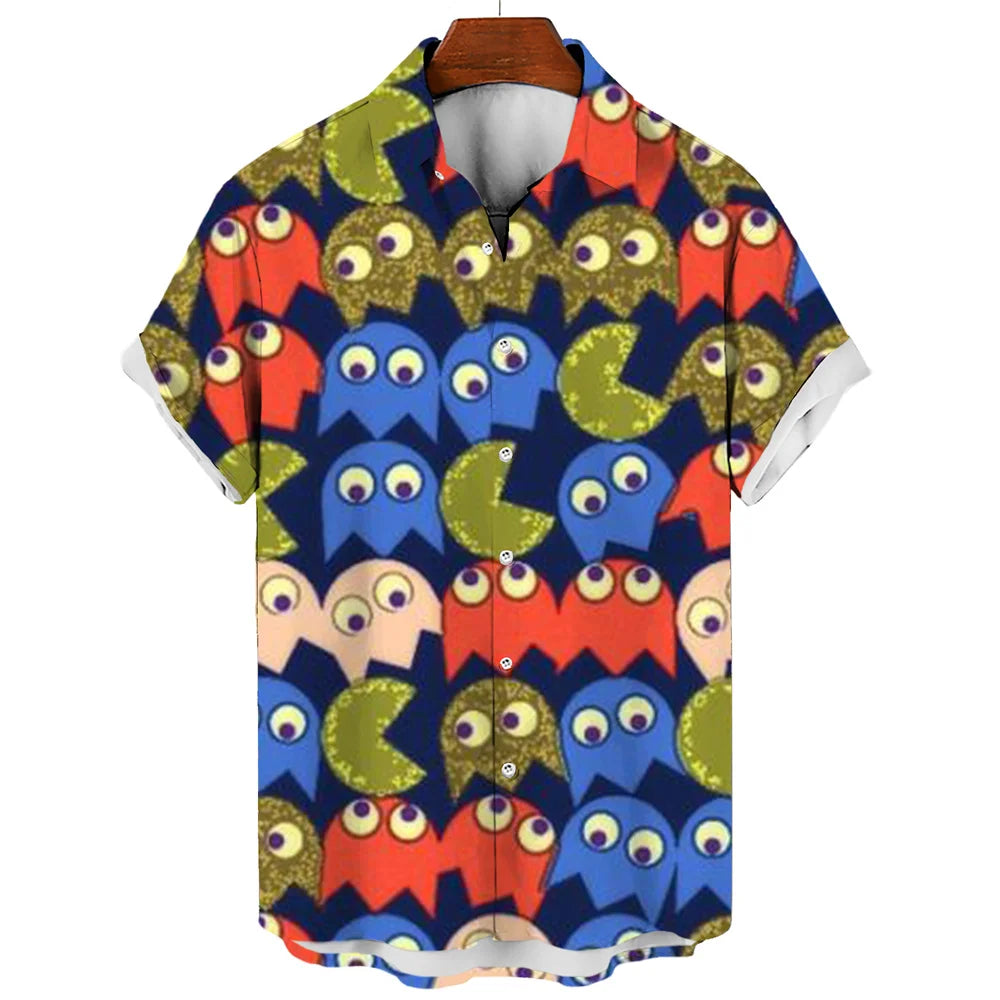 Men’s Hawaiian Shirt 3D Print Summer Casual Short Sleeve