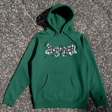 Style Printed Green Spring Trend Y2K Hip-hop Street Sports Pullover