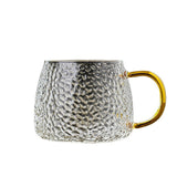 Dreieckige Glasband-Glaskaffeetasse-Blumen-Teetasse