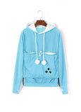 Sweatshirt Hoodie Damen Haustier Kapuze