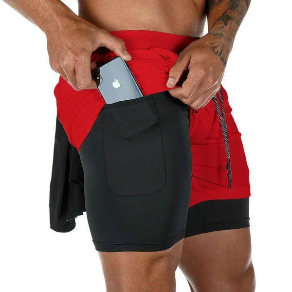Berserk- Men's 2-in-1 sports shorts, running quick drying shorts
