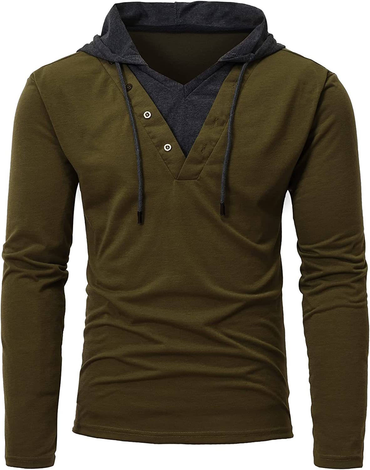 Men Hoodies Sweatshirts Long Sleeve Solid Lightweight Casual