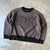 American Autumn Winter Dark Cartoon Print Loose Pullover Knitted Sweater