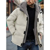 Winter Windproof Men's Jacket Casual Fake Two Hooded