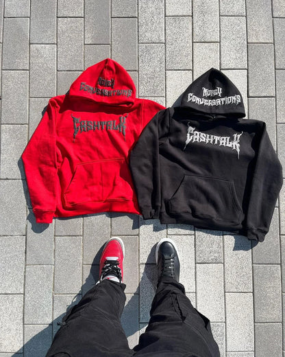 Y2K Women’s Oversized Hoodie Punk Vintage Dark Printed Pullover Streetwear