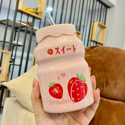 Mugs Cartoon Pictures Water Cup Bottle Girls Children