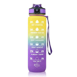 1 Liter Wasserflasche Motivations Sport Wasserflasche Auslaufsichere Trinkflaschen Outdoor