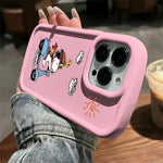 Snoopy Motorcycle Driver Cartoon Silicone Phone Case For iPhone