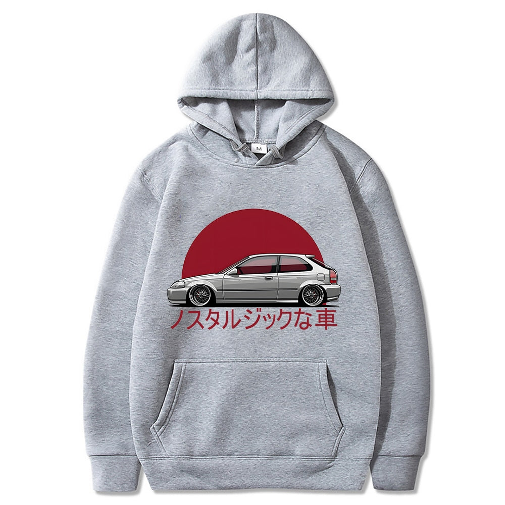 Männer Hoodie Auto Jdm japanische Streetwear Pullover