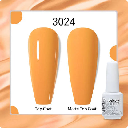 8ml Pure Color Gel Nail Polish Nail Art Manicure Semi Permanent