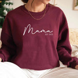 Schickes, personalisiertes Mama-Sweatshirt mit stilvollem Komfort für den Muttertag und frischgebackene Mütter