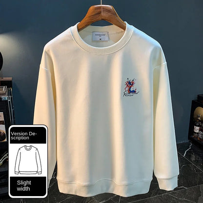 Autumn 2024 Painted Print Men’s Sweater Streetwear Long Sleeve