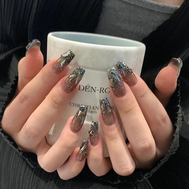 Luxury Crystal Design Nails