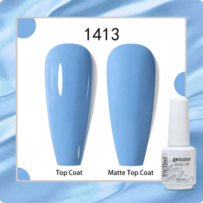 8ml Pure Color Gel Nail Polish Nail Art Manicure Semi Permanent