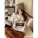 Winter Korean "O-neck Cartoon Women Sweater Y2k Sweet