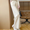 Womens Merino Wool Knit Pants Elastic Waist Wide Leg Winter Warm