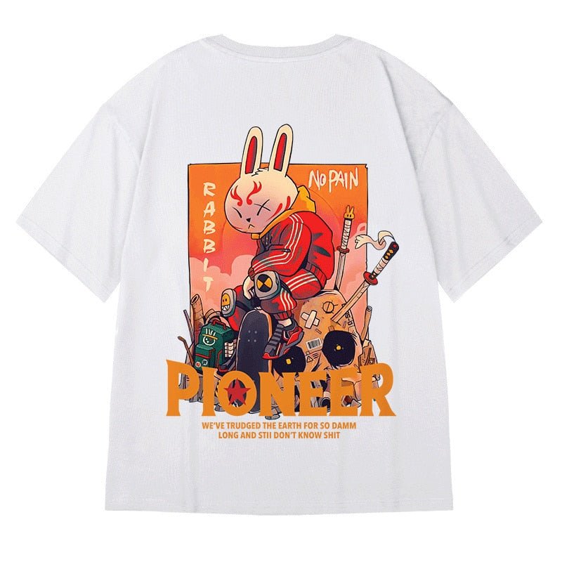 Men Streetwear Harajuku Oversize T Shirt Cartoon Anime