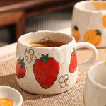 Vibrant Fruit Themed Ceramic Coffee Mug All Occasions