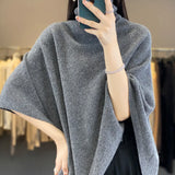 Knitted Sweater Women's Cloak Pullover Pure Cashmere