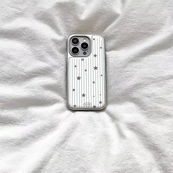 Star Stripe iPhone Case Cute Y2K Resin 12 13 14 15 16 Pro Max