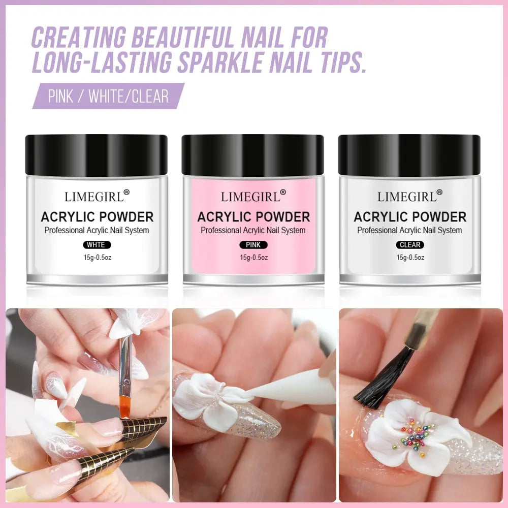 Nail Acrylic Powder and Liquid Monomer Set Acrylic Nail