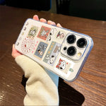 Cartoon Handyhülle für iPhone Silikon weiche transparente Hüllen Y2k