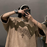 Privathinker Frauen Wildleder Tops Gothic Brief Grafik Mode Marke T-shirts Harajuku T-shirts
 Vintage Hip Hop Damenbekleidung