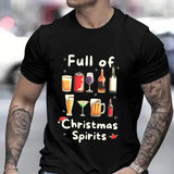 Funny Christmas Party T-shirt With Holiday Spirit For Men