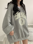 Übergroße Hoodies Streetwear Damen Harajuku Pullover