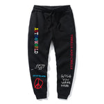 ASTROWORLD Jogginghose mit Buchstaben-Aufdruck, Hip-Hop-Streetwear für Herren