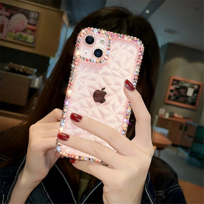 Glitzer Bling Diamant Transparente Handyhülle für iPhone Klares Silikon