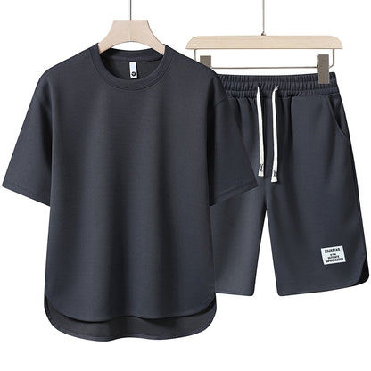 2024 Summer New Fashion Men's Set Short Sleeve Shirt and Shorts