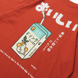 Japanese Kanji Drink Graphic T Shirt Streetwear Harajuku Sleeve T-Shirt