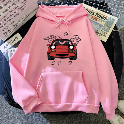 Men Hoodies JDM Japanese Automotive Printed Pullover