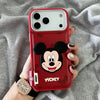 Disney Mickey Mouse Leather Phone Case For iPhone 3D Cute Cartoon Shockproof Hard Cover