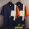 Mens Oversized T Shirt Cooling Fabric Colorblock Summer Breathable