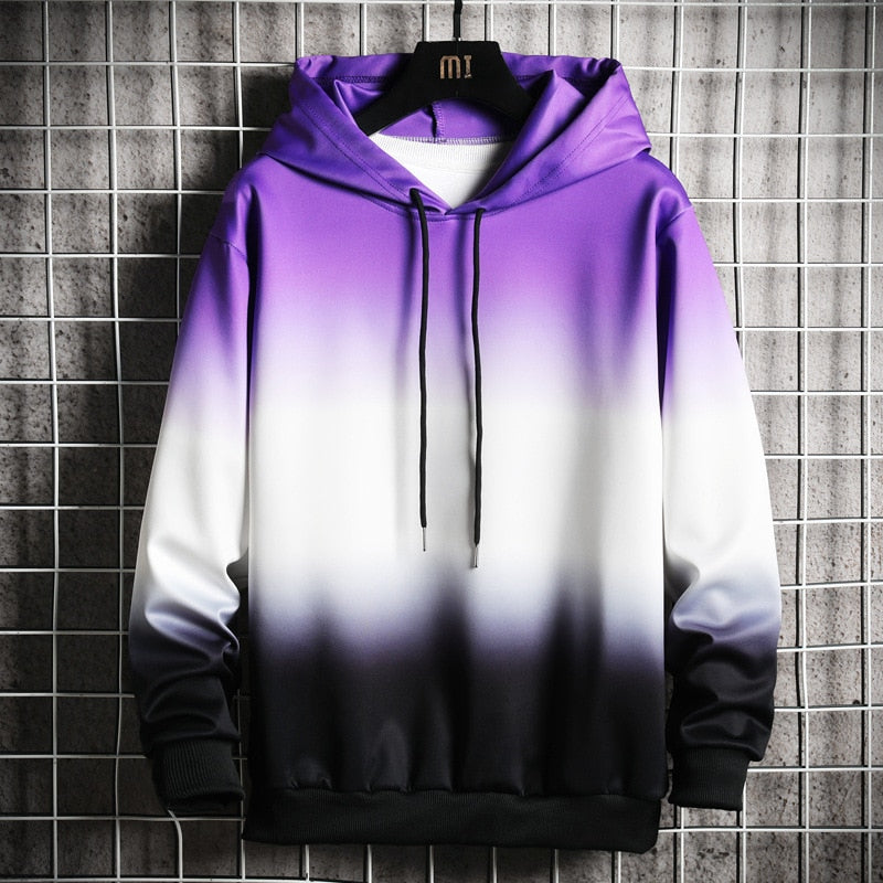 New Mens Casual Hoodies High Street Harajuku Hooded Sweatshirts Fashion - xinnzy