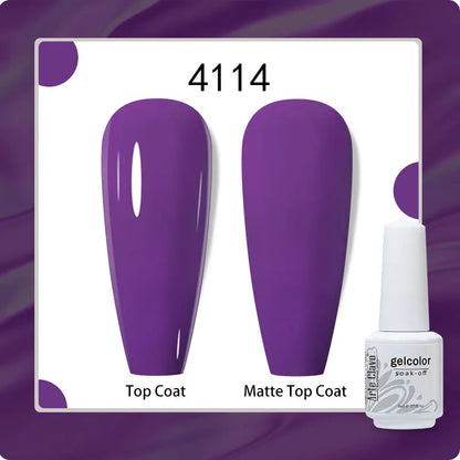 8ml Pure Color Gel Nail Polish Nail Art Manicure Semi Permanent