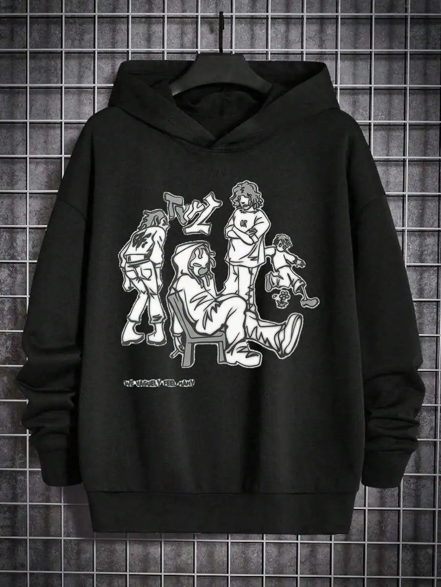 We Vaguely Feel Hany Graphic Streetwear Hoodie