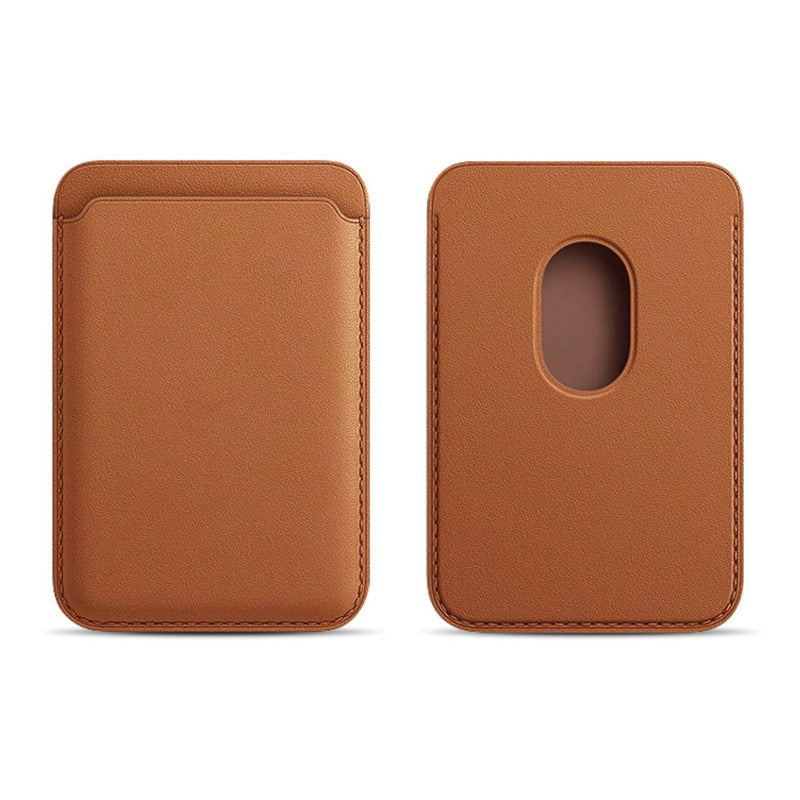 Leather Wallet Magnetic For Magsafe For iPhone Magnet Card Holder