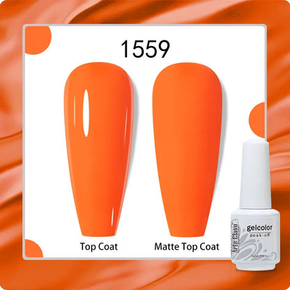 8ml Pure Color Gel Nail Polish Nail Art Manicure Semi Permanent