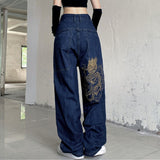 American Retro Loose Straight Leg Jeans Women's