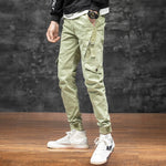 Neue Herren-Cargohose, stilvolle Seitentaschen und Jogger-Streetwear